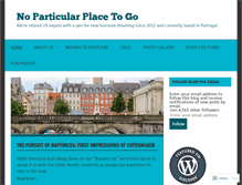 Tablet Screenshot of noparticularplacetogo.net
